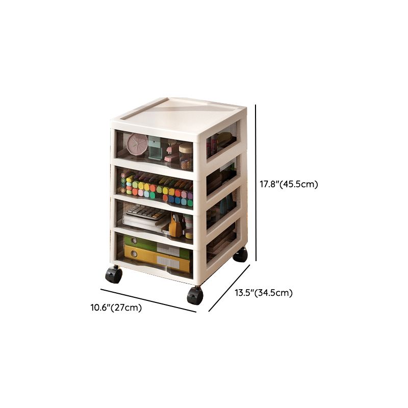 Transparent Vertical Filing Cabinet Modern Plastic Drawers File Cabinet