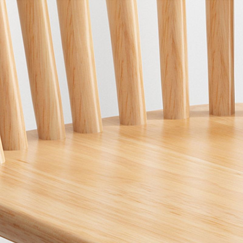 Solid Wood Dining Chair Industrial Style Windsor Back Side Chair