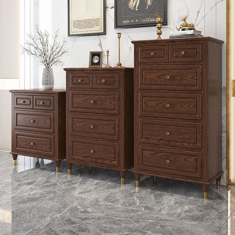 American Traditional Dresser Solid Wood Storage Chest , 16.11" W