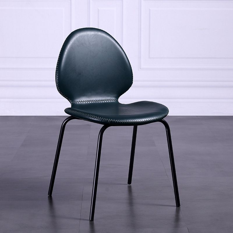 Contemporary Side Chair PU Leather Dining Chair for Home Use