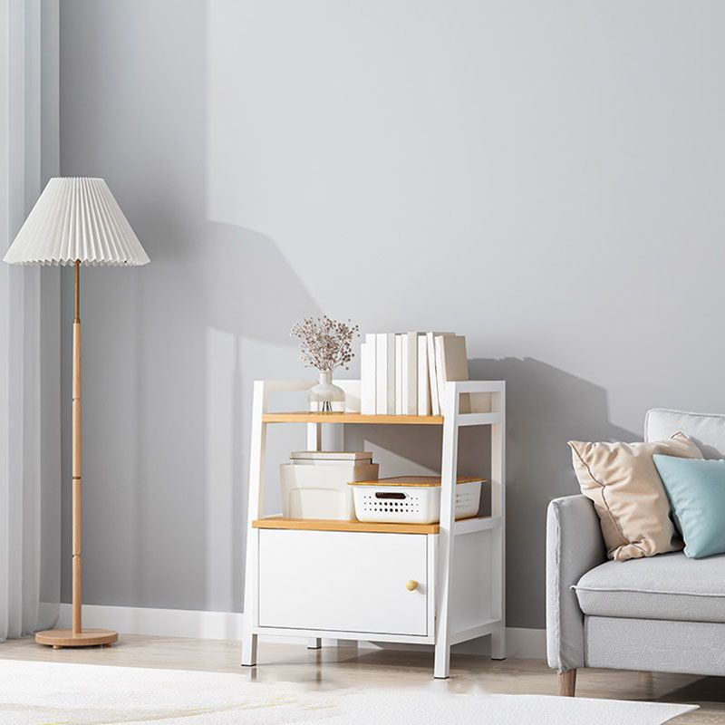 Scandinavian Manufactured Wood Bookcase 12-inch Wide Ladder Book Shelf