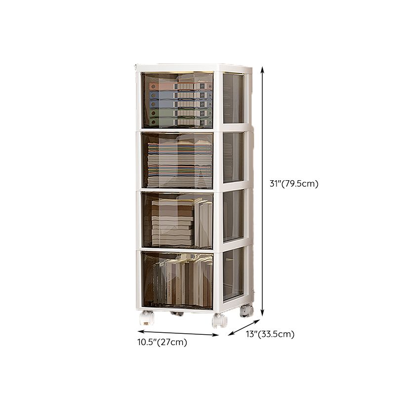 Modern Plastic File Cabinet Drawers Storage File Cabinet for Office