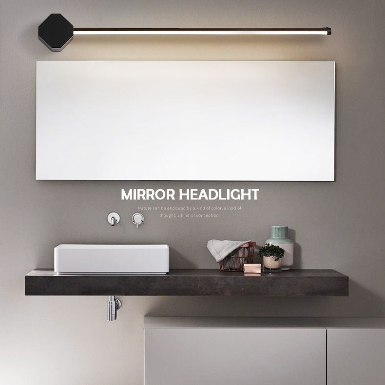 Lampade per pareti di vanità lineare moderne Sconce da vanità in metallo