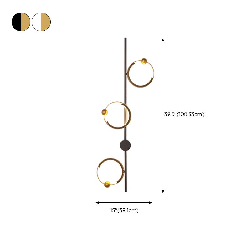 Nordic Style Wall Light Circle Shape LED Wall Lamp with Acrylic Shade for Bedroom