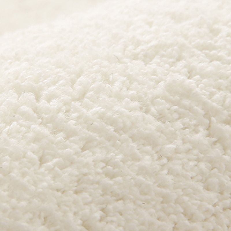 White Tone Nordic Rug Polyester Carpet Color Block Indoor Rug Non-Slip Backing for Living Room