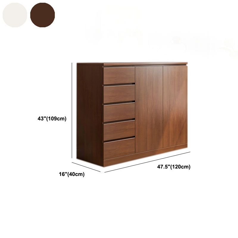 Contemporary Wood Storage Chest Dresser Bedroom Storage Chest