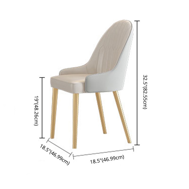 Moderne stijl gesinterde stenen eettafel met 4 gouden benen basis voor huisgebruik