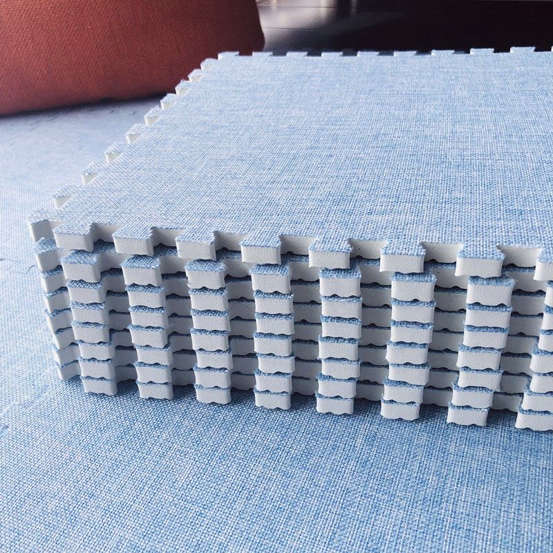Carpet Tile Non-Skid Fade Resistant Solid Color Interlocking Carpet Tiles Dining Room