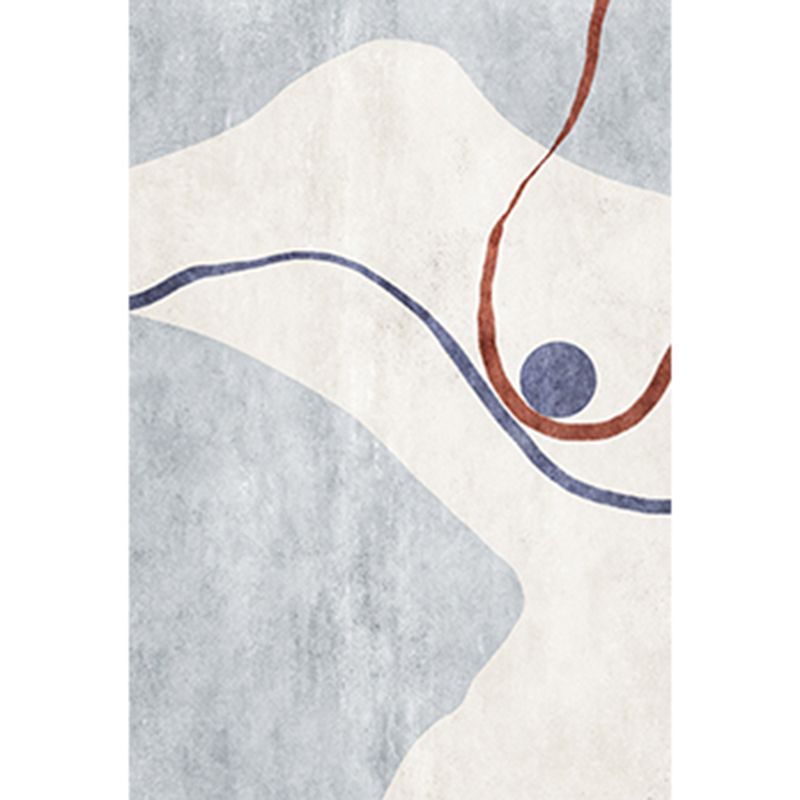 Tapis d'intérieur moderne mélangé de couleurs, bloc de couleurs en Polyester, avec support antidérapant, pour la décoration de la maison