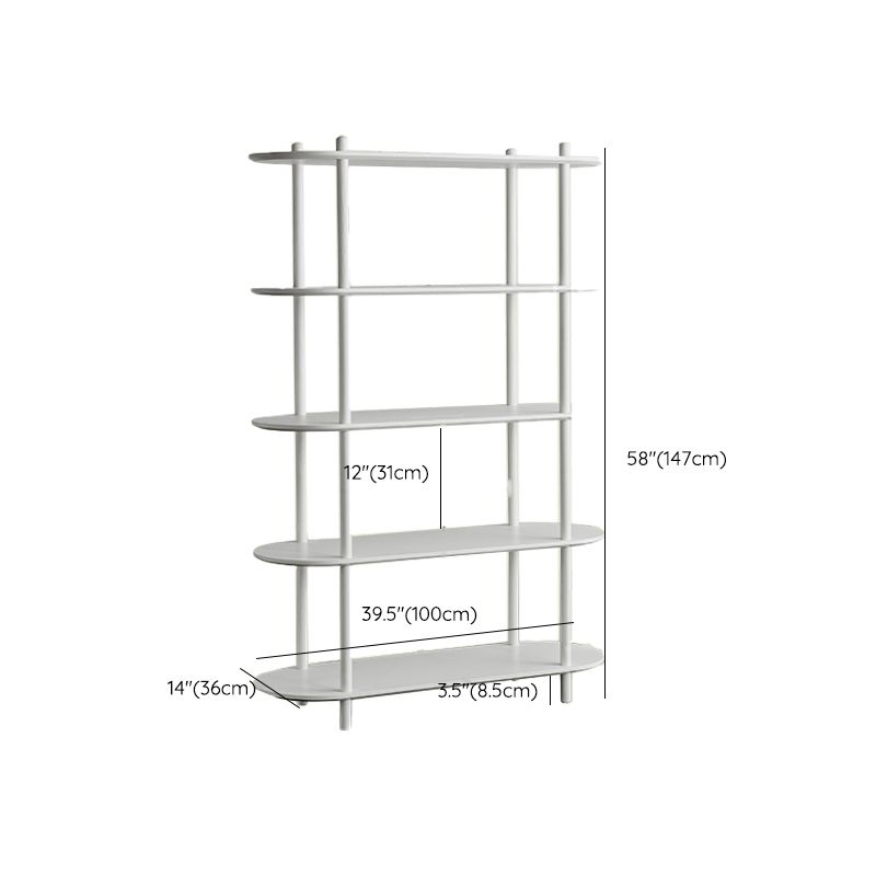 Wood Oval End Table with 4 Legs Base Storage Living Room Corner Table