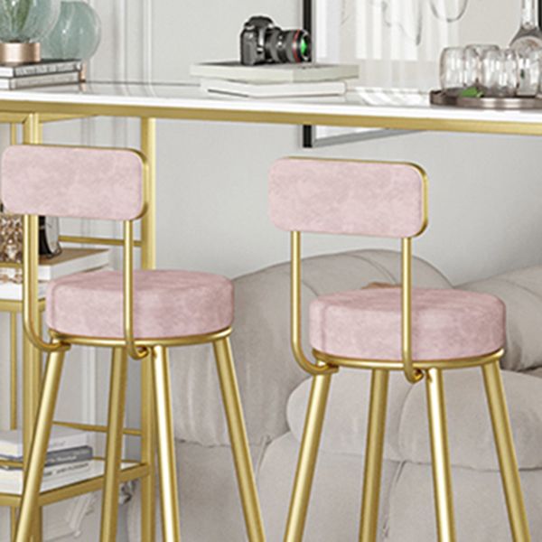 Modern Style Bar Table Set 1/3 Pcs White Granite Bar Table Set