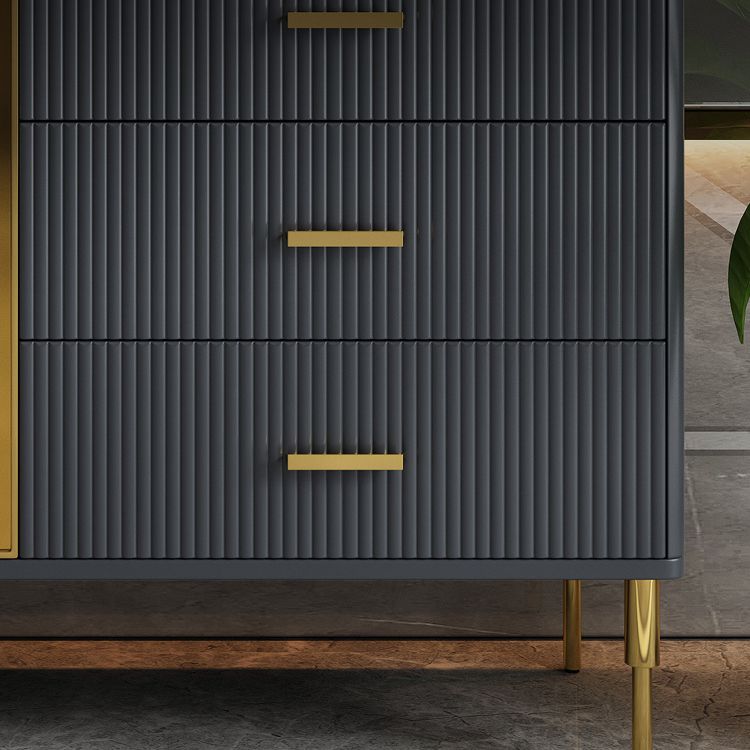 3-drawer Sideboard Cabinet with Drawers Glam Buffet Sideboard