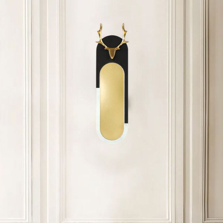 Geometry Shape Wall Light Modern Style Metal 1-Light Wall Mount Light