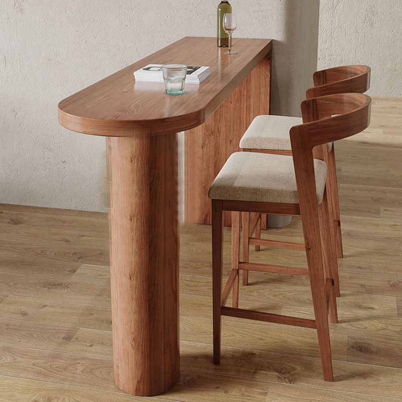 Mesa de madera de la mesa de mostrador de pino