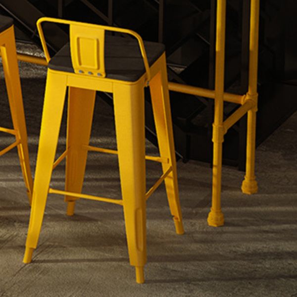 Trestle Rectangle Counter Set 1/2/4 Pieces Industrial Metal and Wood Pub Dining Set