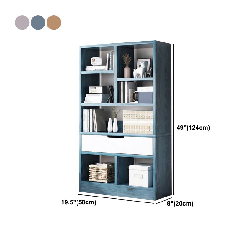 Scandinavian Style Bookshelf Engineered Wood Bookcase for Home Office Study Room