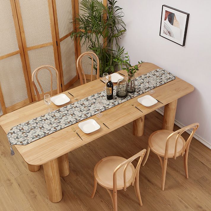 Contemporary Wooden Dining¬†Room¬†Set Rectangle Formal Dining Table Furniture