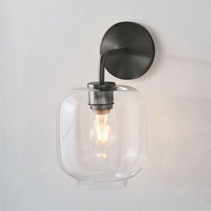 Simple Wall Sconce Lamp Glass Wall Mounted Light for Bedroom