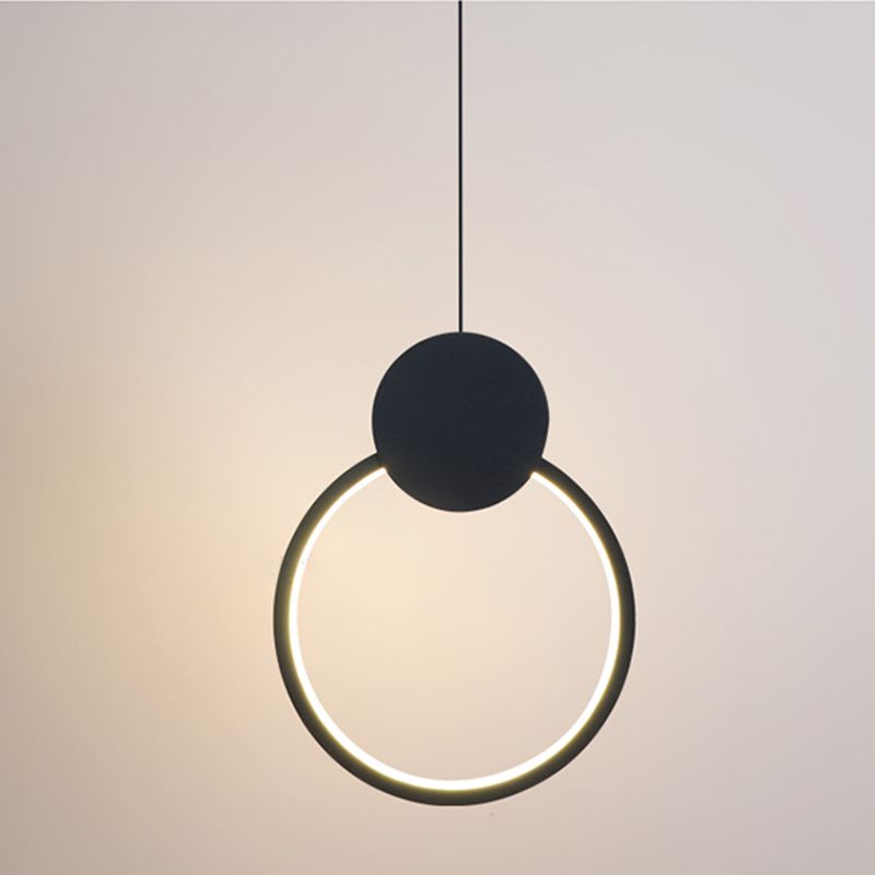 Modern Simplicity LED Indoor Hanging Lamp Aluminium Linear Pendant Light with Silicone Shade