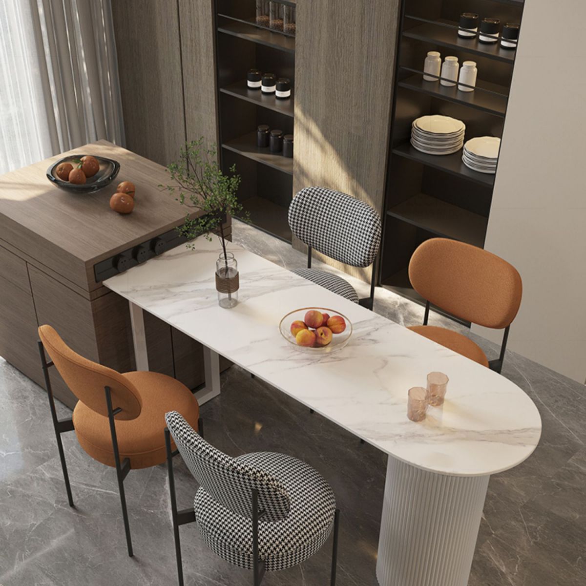 Modern Stone Specialty Bar Stool Table Table for Living Room