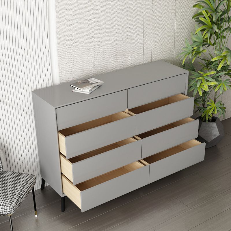 15.6-inch Width Contemporary Storage Chest Stone Dresser with 8 Drawers