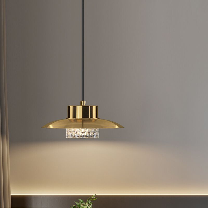 Geometrische Anhängerbeleuchtungskörper Moderne 1-Licht-Federlampe mit klarem Acrylschatten