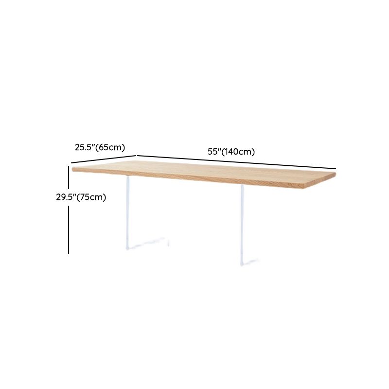 Modern Dining Room Set 1/5 Pcs Rectangle Table and Solid Wood Base Dining Set with Chairs