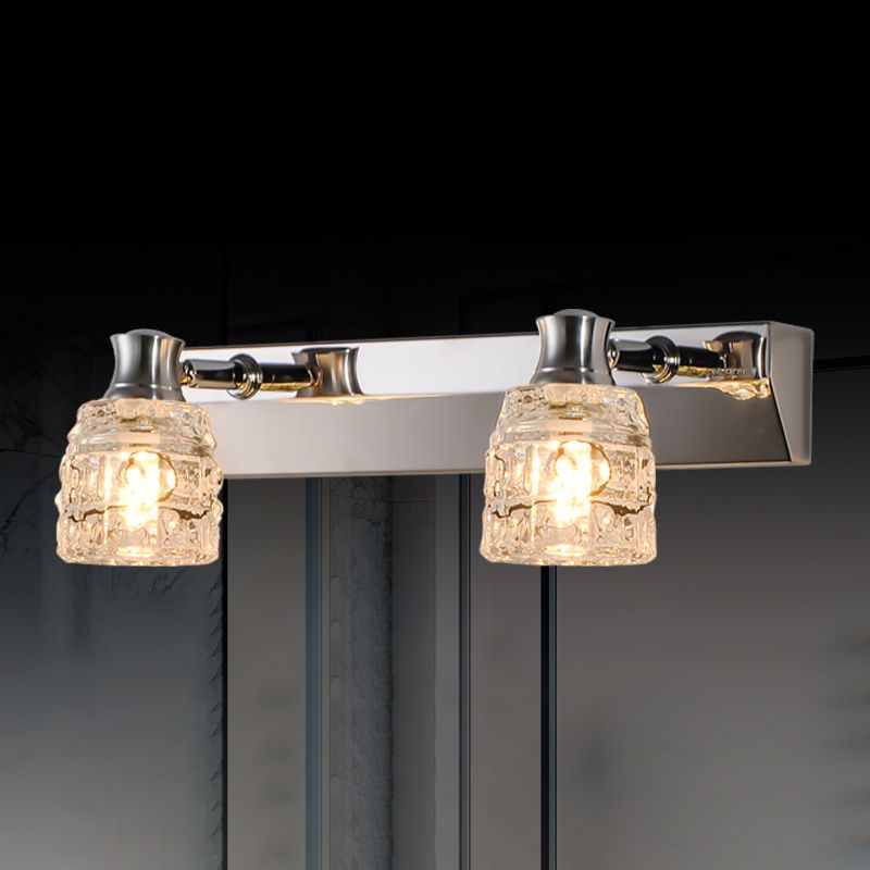 Geometric Vanity Lighting Modern Style Crystal Multi Lights Vanity Lighting