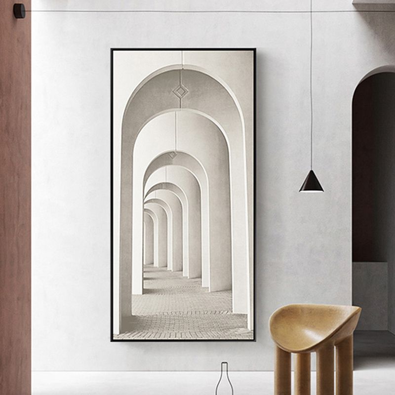 Modern Long Corridor Canvas Art for Bedroom Photography Wall Decor, Multiple Sizes