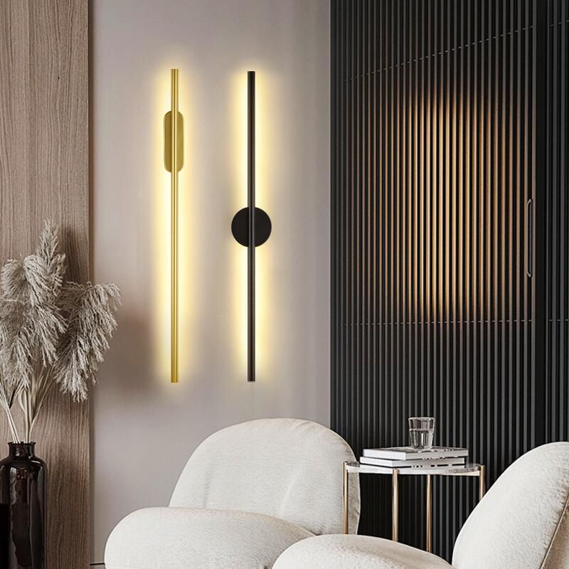 Linear Wall Mounted Light Fixture Minimalist-Style LED Metal Sconce Light Fixture