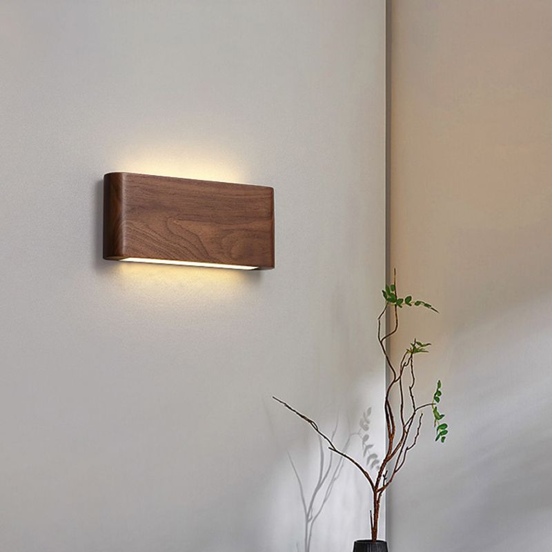 Modern Metal Wall Sconce Linear Shape Wall Light with PC Shade for Bedroom