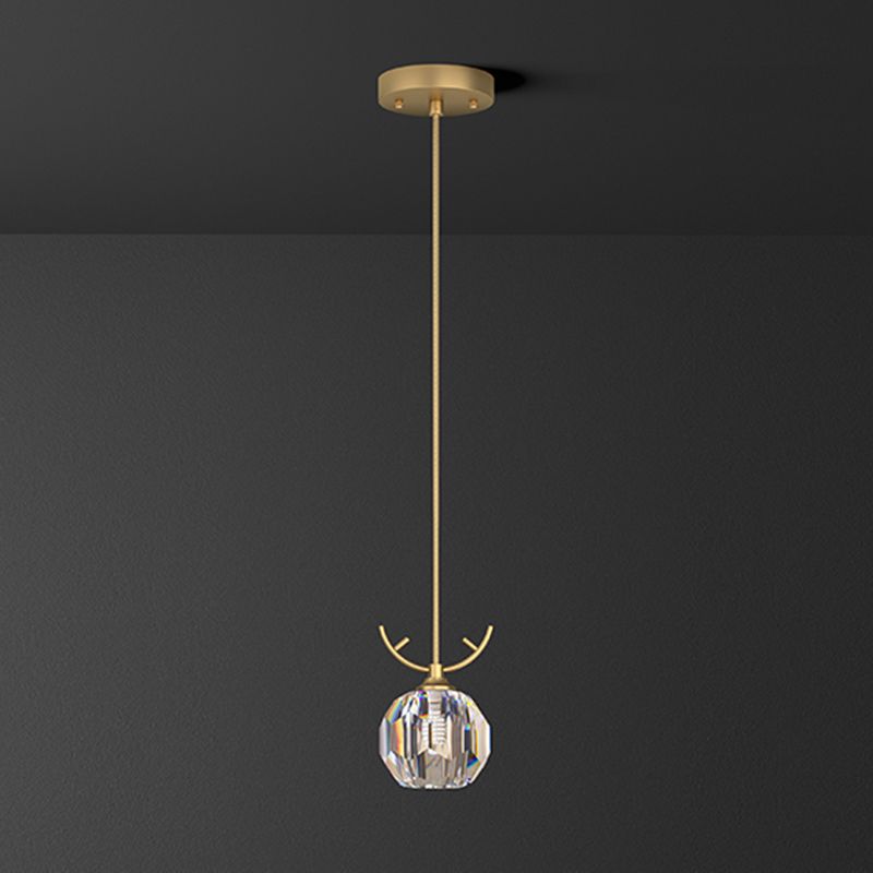 Bloc de cristal sphérique Hanging Light Simplicité