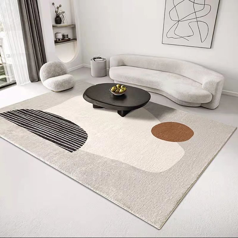 Tapis de couleur polyester beige tapis de couleur non glissant le tapis de support pour décoration intérieure