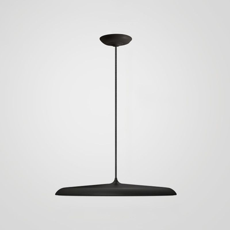 Electroplate Metal LED Hanging Lamp in Modern Style Acrylic Circular Pendant Light for Dining Room