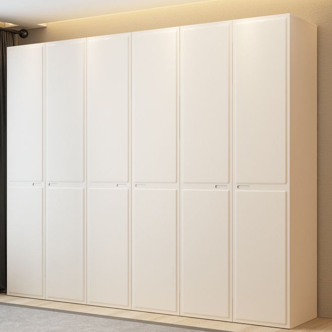 Contemporary Wardrobe Closet with Drawer White Wardrobe Cabinet
