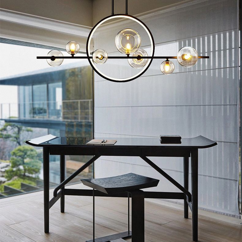 Luci a sospensione dell'isola Globe Modern Metallic lampadario Fidurs di illuminazione per il ristorante
