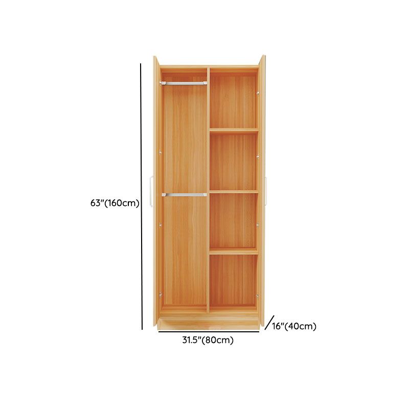 Contemporary Style Wardrobe Armoire Wood Combination Armoire for Bedroom