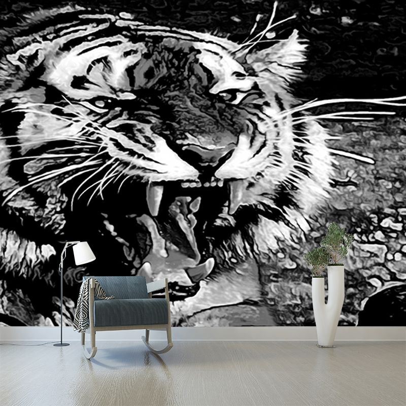 Animal Illustration Mural Wall Covering Eco-friendly Wallpaper for Bedroom