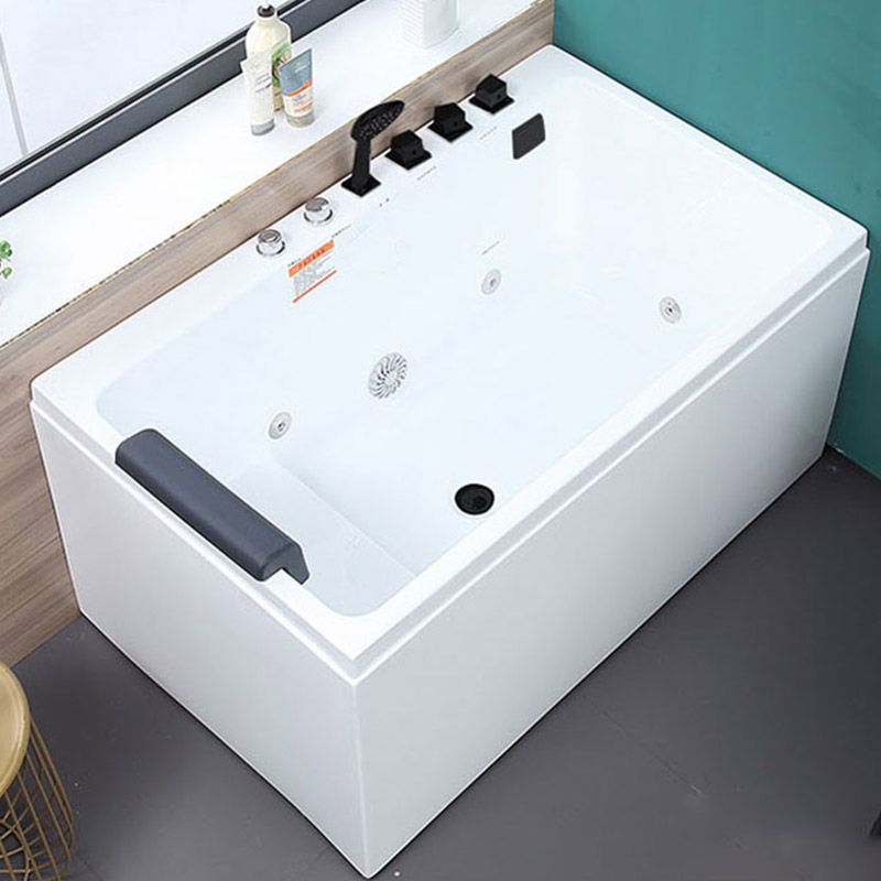 Bathroom Soaking Bath Tub Seat Included Back to Wall Bathtub
