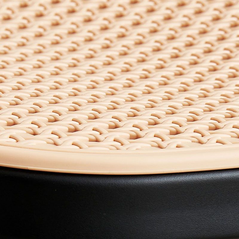 Scandinavian Plastic Low Back Counter Stool Plastic Home Furniture in Matte Finish