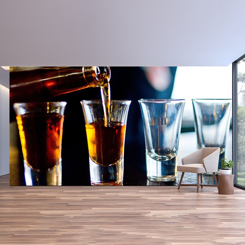 Customized Drunken Liquor Mural Wall Decor Eco-friendly Wallpaper for Pub