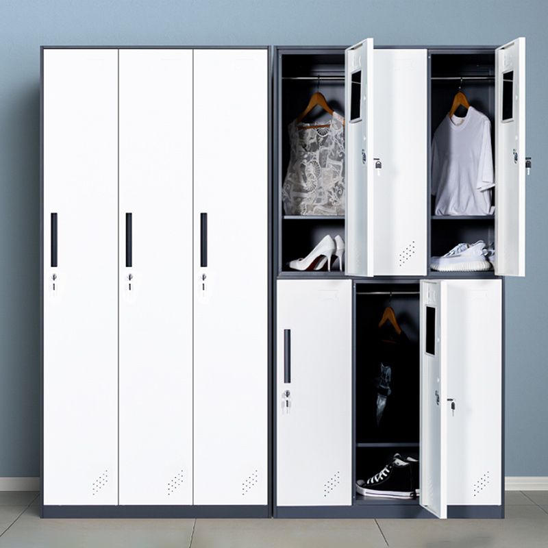 Contemporary Style Wardrobe Metal Home Wardrobe Closet with Doors