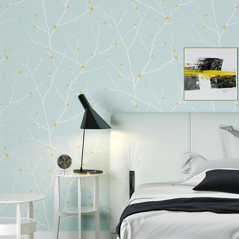 Countryside Wall Covering in Soft Color Branch Wallpaper Roll, 20.5-inch x 33-foot