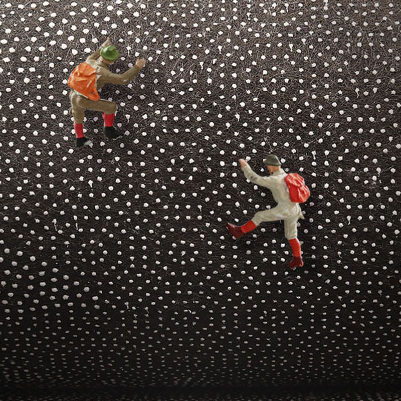 Black Simple Carpet Polyester Graphic Carpet Non-Slip Backing Carpet for Home Decoration