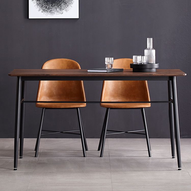 Chaise de style contemporain, chaises d'appoint sans accoudoirs avec pieds en métal pour cuisine