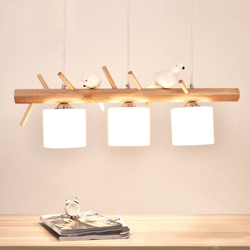 Lampada lampadina a globo Illuminazione a sospensione moderna in vetro bianco per il ristorante