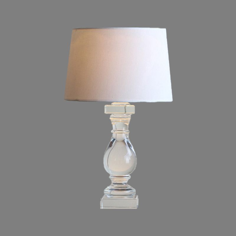 Vase tissu task lampe contemporaine Crystal Crystal 1 Livre de lecture de tête Lumière en blanc