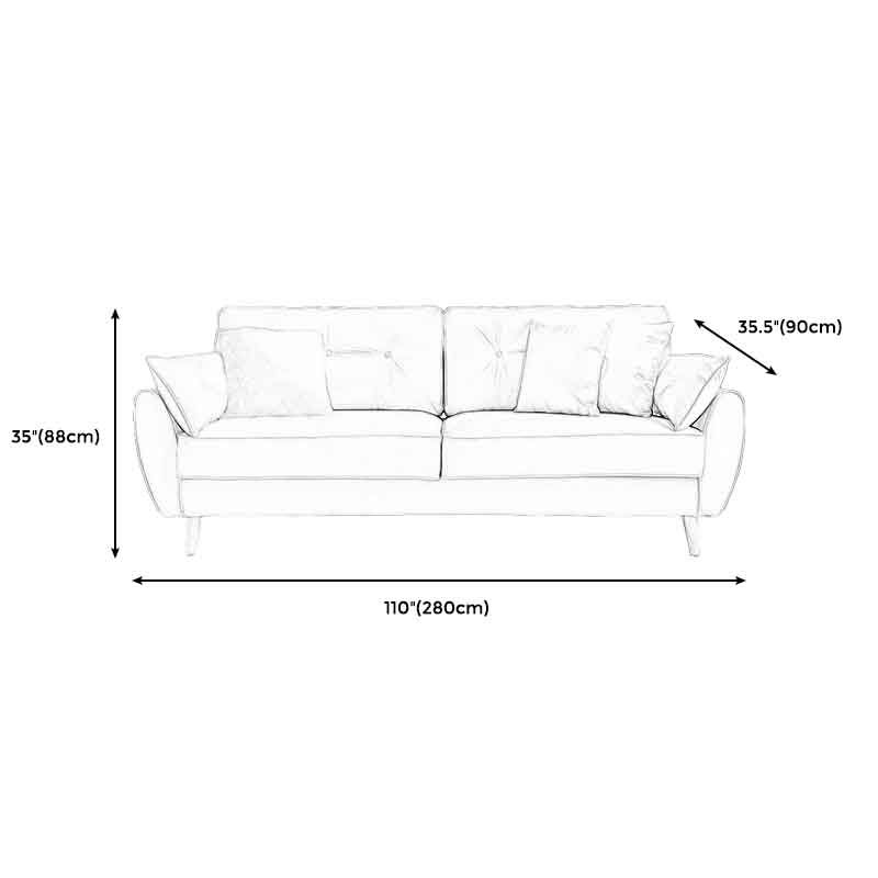 Tuftled Rücken ausgestattetem Arm zeitgenössisches Sofa für Wohnzimmer und Wohnung