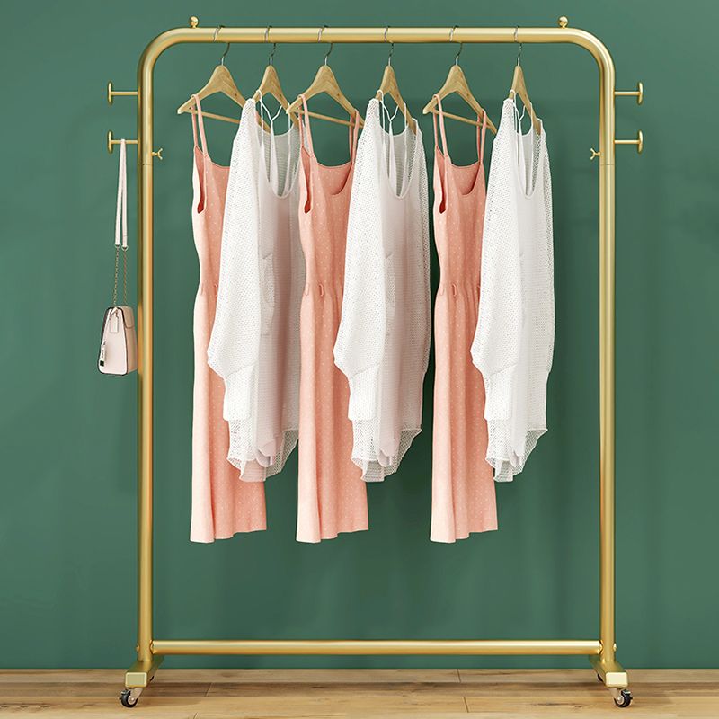 Metal Hall Tree Hooks and Pulley Entryway Kit Coat Hanger for Living Room