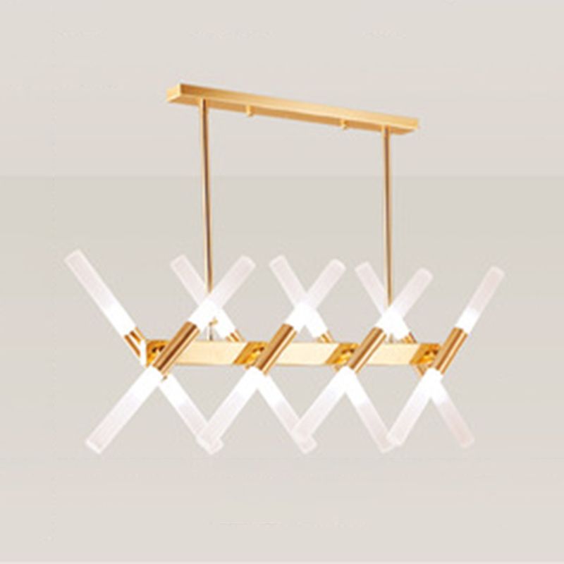 Acrylic Sputnik LED Island Pendant Light in Modern Creative Style Wrought Iron Ceiling Light for Dining Room